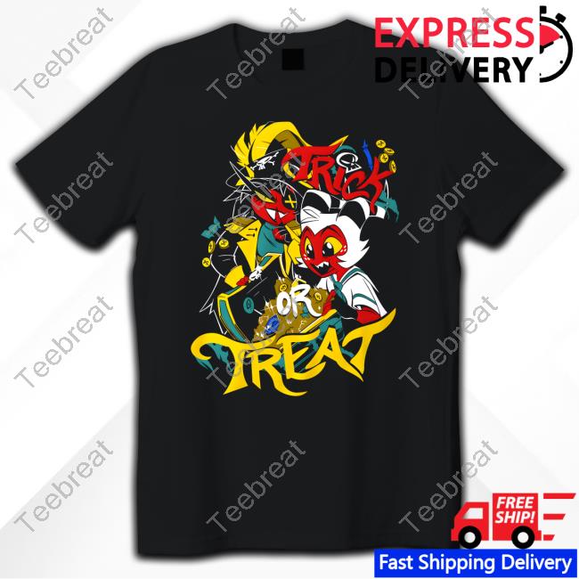 Hazbin Hotel Merch Moxxie + Millie TRICK OR TREAT Hoodie