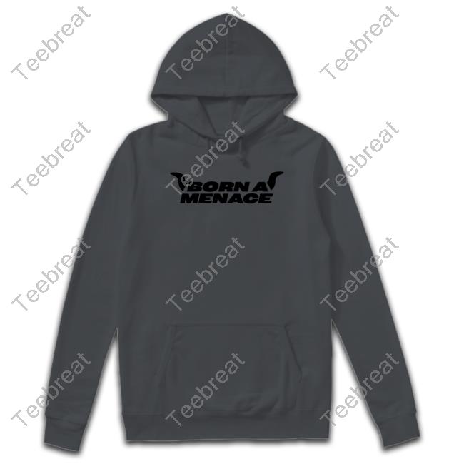 Born A Menace Biker Horn Hoodie