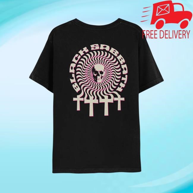Master Of Reality Trippy Skull Short Sleeve Tee - Black Sabbath Official Store