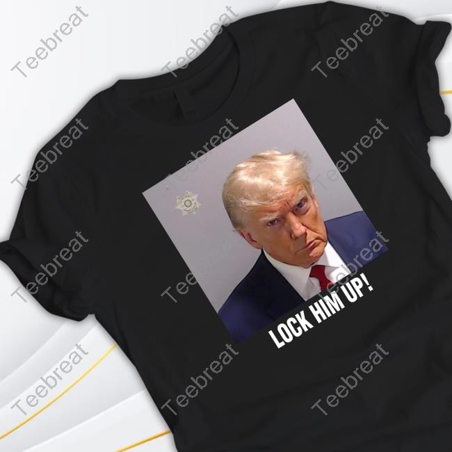 Official Donald Trump Mugshot Lock Him Up Shirt