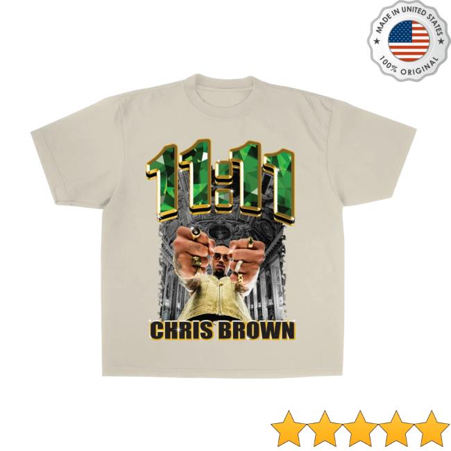 Chris Brown Shop Store 11:11 Emerald Shirt 2024