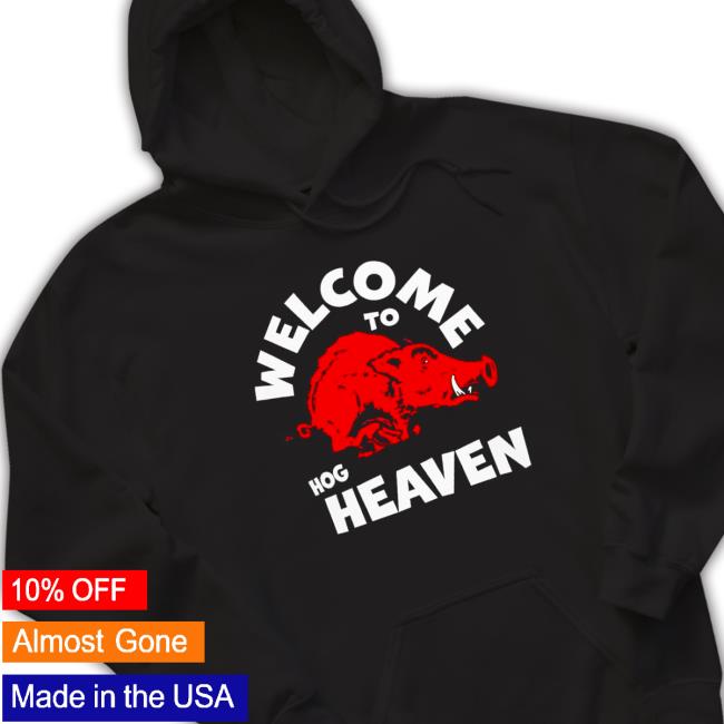 Official Premium arkansas Razorbacks Welcome To Hog Heaven T-Shirt