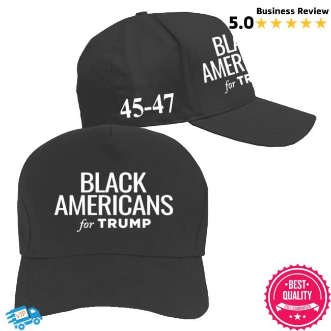 Official Donald Trump Merch Store Donald Trump Black Americans For Trump Black Structured Adjustable Hat Donald Trump Apparel Clothing Shop DonaldTrump