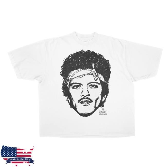 Bruno Mars The Romantic Rose Tee - Black Graphic