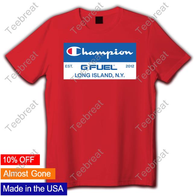 Official Champion X Gfuel Long Island T Shirt