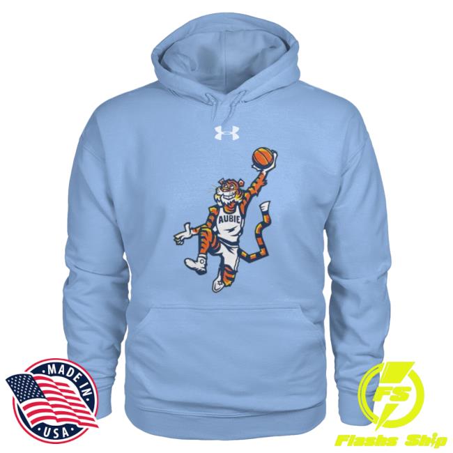 Auburn Basketball -Aubrune Tiger - Under Armour- Aubie Swearter Hoodie
