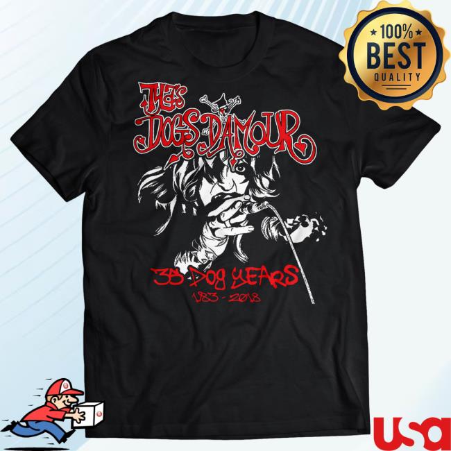 Official Tyla Store Tyla’S Dogs D’Amour – 35 Dog Years – T-Shirts (black)