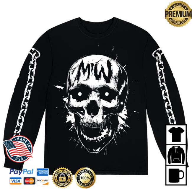 Motionless In White Merch Skull Long Sleeve T Shirt