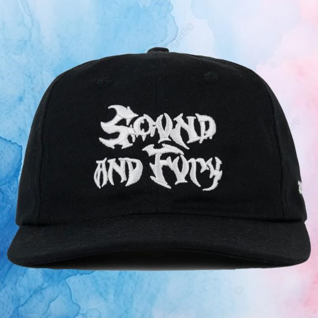 Official Brain Dead Merch Store We Are Brain Dead Sound & Fury 2025 6 Panel Cap - Black