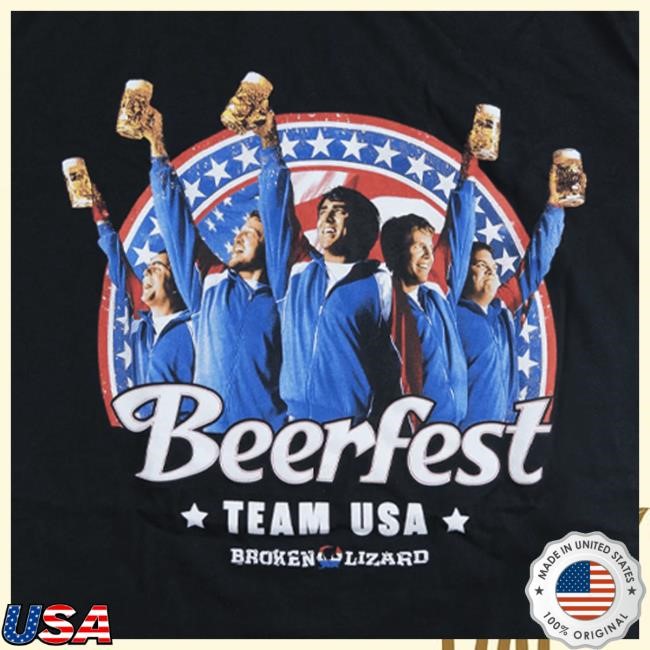 Official Hello Merch Broken Lizard Beerfest Team USA Shirts HelloMerch