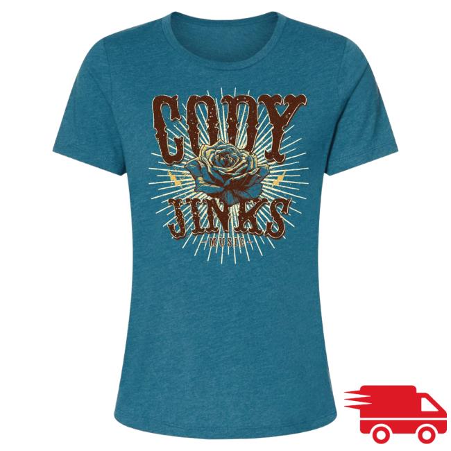 Official Cody Jinks Merch Store Cody Jinks Ladies Rose Top Shirt Cody Jinks Apparel Clothing Shop CodyJinks