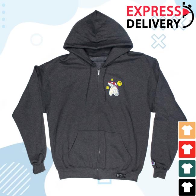 Official Slinger Apparel Store Shop Spiritual Advisor Champion Zip Up Pullover Hoodie Grey Pyroscopic