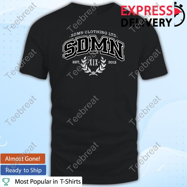 Sidemen Clothing SDMN Imperial Varsity Black Crewneck Sweatshirt