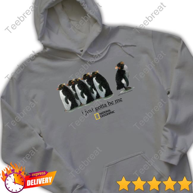 Official Geographic Merch I Just Gotta Be Me Penguin Tee Shirt