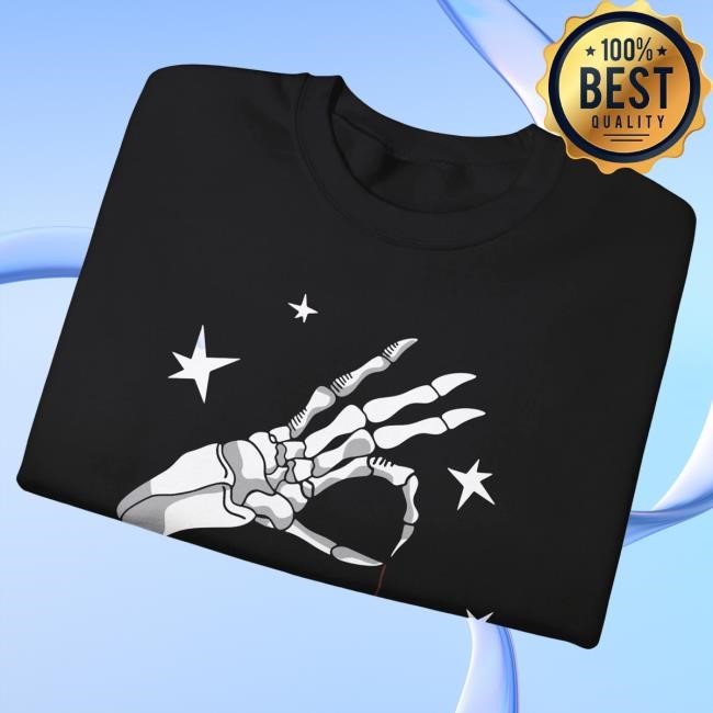 Official Murder with my Husband Skeleton Ornament Crewneck MWMH Postcat