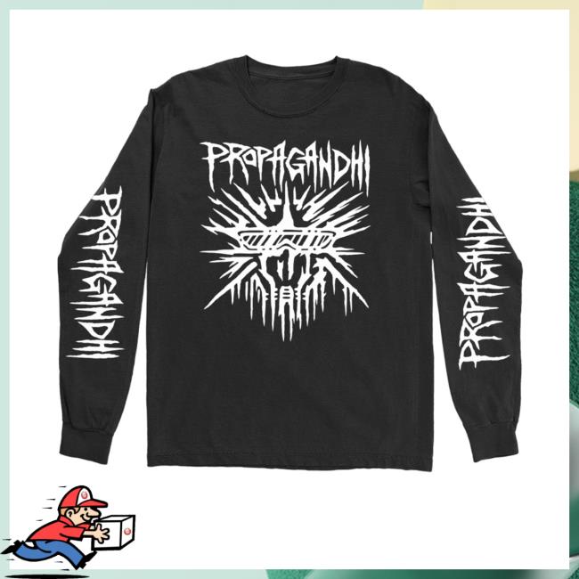 Official Propagandhi Merch Buster Skull Black Long Sleeve T Shirt