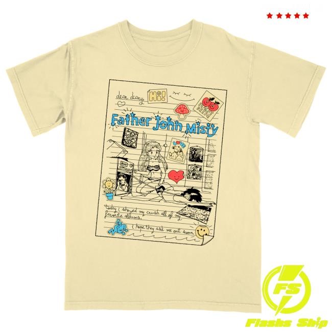 Father John Misty Store Apparel Dear Diary Shirt | Father John Misty