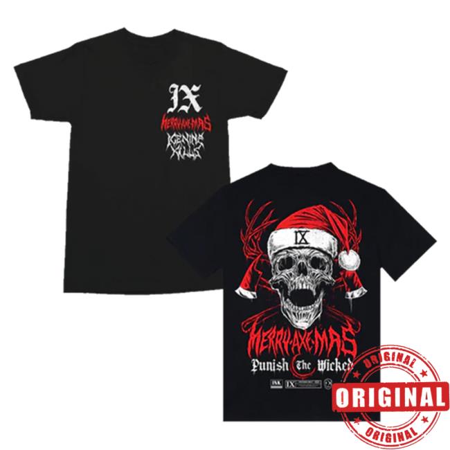 Official Ink Merch Store Ice Nine Kills Yule Be Sorry Beanie And Hell Top Shirt