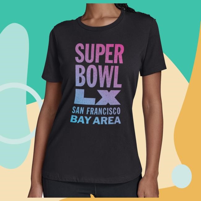 Black Letterpress Long Sleeve Super Bowl LX NFL Tailgate Versatile NFL Super Bowl LX Starter Letterpress Long Sleeve Drop