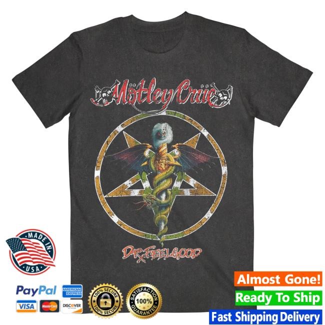 Official Motley Crue Merch Store Mötley Crüe Feelgood Caduceus Shirts
