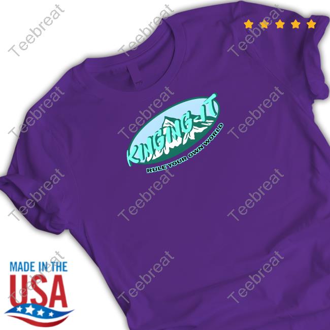 Kinging It Merch Kinging-It Mountains Rule Your Own World Hoodie