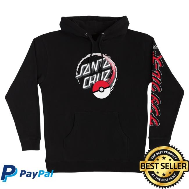 Santa Cruz Hoodie Pokémon Poké Ball Heavyweight Skate Brand Drop