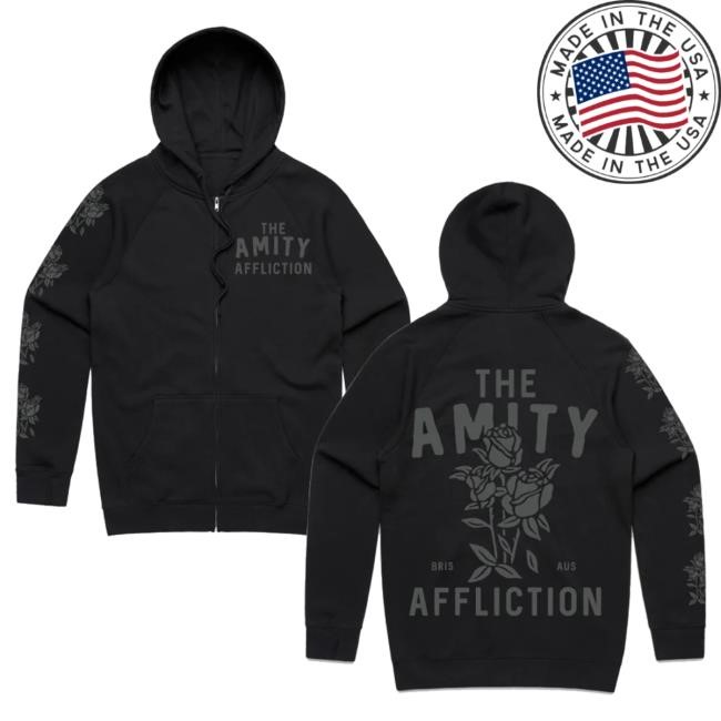 Official Amity Affliction Merch Store Amity Affliction Bouquet Zip Sweatshirt