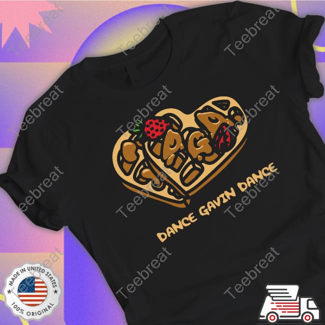 Official Dance Gavin Dance Merch Waffle Black T Shirt