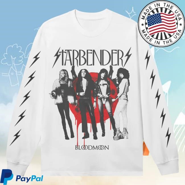 Starbenders - Blood Moon White Shakawear Long Sleeve Tee