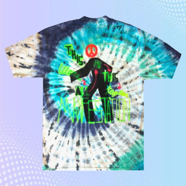 Official Travis Scott Merch Store Travis Scott Astroworld Manifestation Long Sleeve T Shirt Tie Dye TravisScott Shop