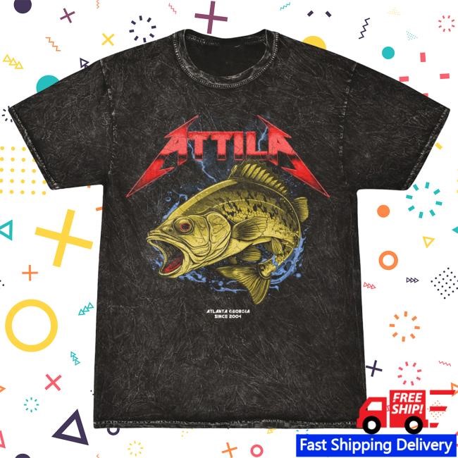 Official Attila Merch Big Mouth Bass T Shirt