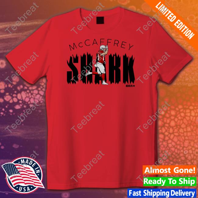 Christian Mccaffrey San Francisco Shark Shirt Red