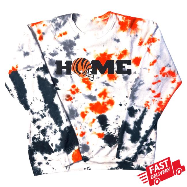 Ohio Clothing Merch Apparel Cincy Home Tie Dye Crewneck Sweatshirt Ohioclothing Tie-Dye
