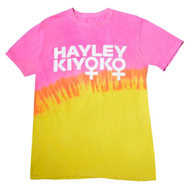Official Hayley Kiyoko Merch Store Lady Symbol Sweatshirt Pink And Yellow HayleyKiyoko