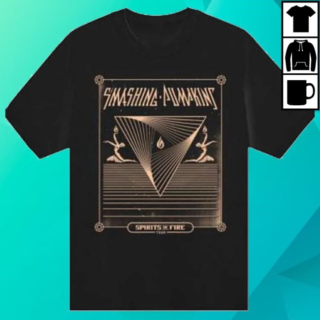 The Smashing Pumpkins Spirits On Fire Tour Black New T-Shirt The Smashing Pumpkins Merch Store
