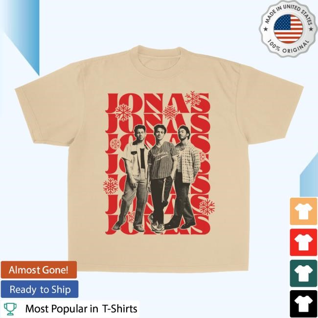 Jonas Brothers Jonas Snow Tee Jonas Brothers Christmas Merch