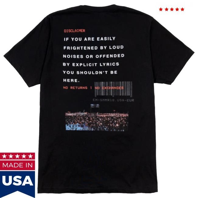 EM-SMMR18.USA-EUR Disclaimer Tee - Official Eminem Online Store