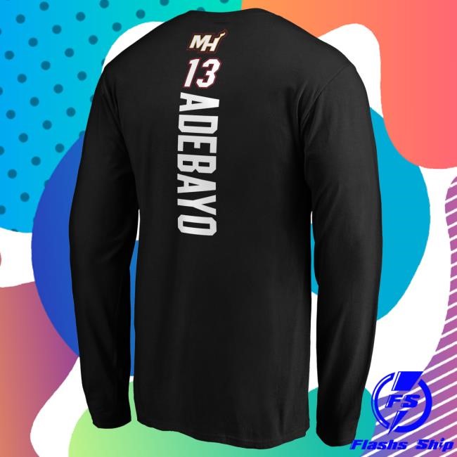 NBA Basketball Playmaker Bam Adebayo Miami Heat Tour Travel Tee NBA Basketball Playmaker Bam Adebayo Miami Heat Tour Travel Tee