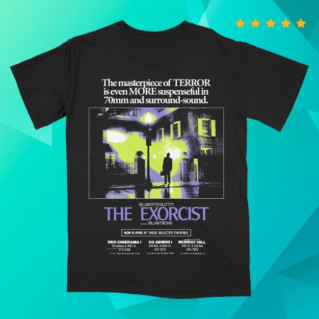 Official Studiohouse Designs Merch Store The Exorcist Movie Promo T Shirt Studiohouse Designs Apparel Clothing Shop StudiohouseDesigns