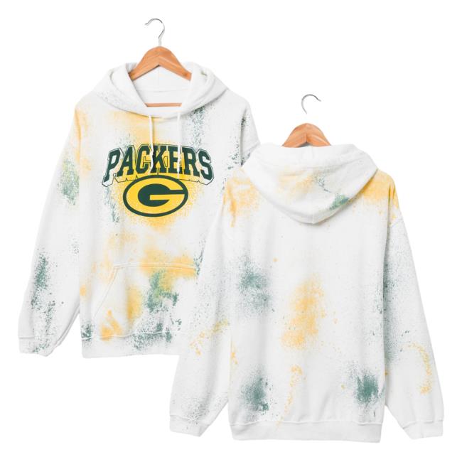Official Junk Food Apparel Clothing Store Shop Tie-Dye Junkfoodclothing Green Bay Packers Tie Dye Pull Over Hoodie