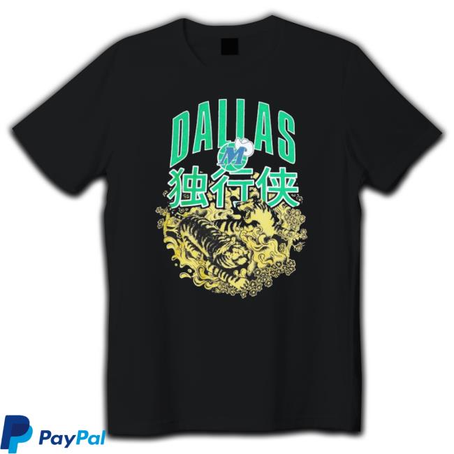 Dallas Mavericks Mitchell And Ness Chinese New Year Tiger Long Sleeve Shirt