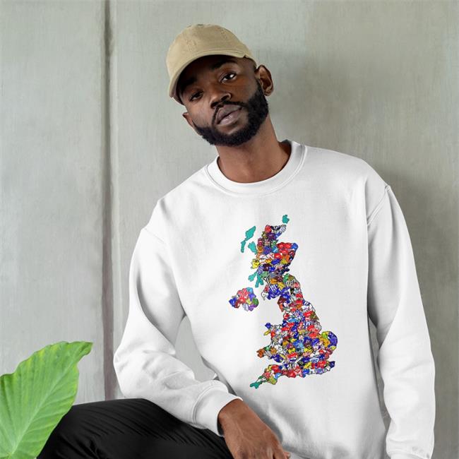 90'S Uk Shirts Map Tee Shirt