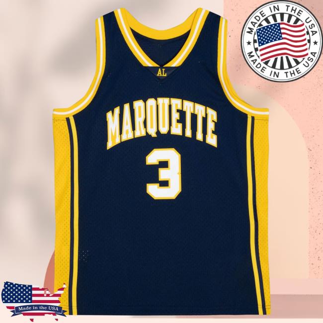 Official Moda3 Mitchell And Ness Marquette Dwyane Wade '02-03 Swingman Jersey Tank New Shirt