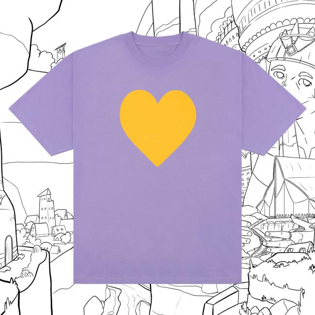 Official Drew House Merch Store Shop Love Ss Hot Shirt Lavender DrewHouse Apparel Clothing