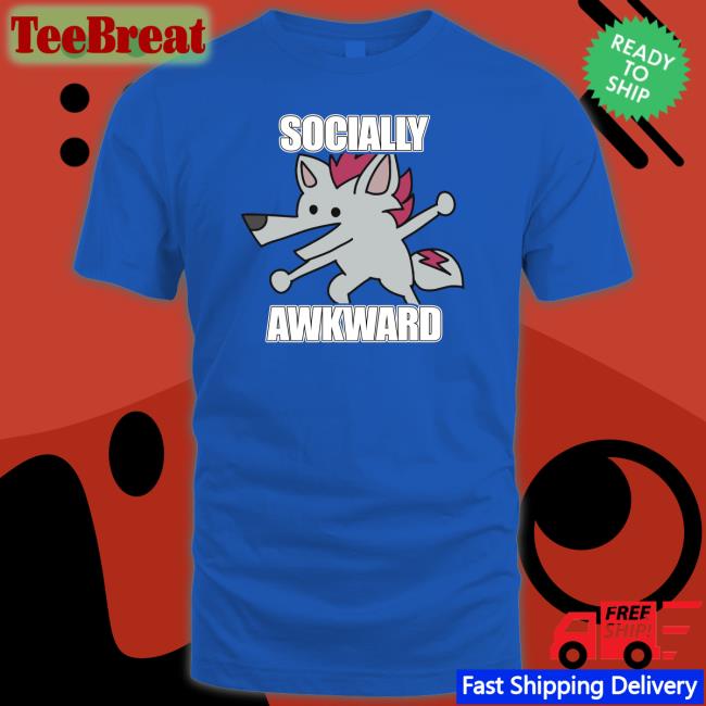 Socially Awkward Shreddyfox Tee Shirt Artworktee Shop