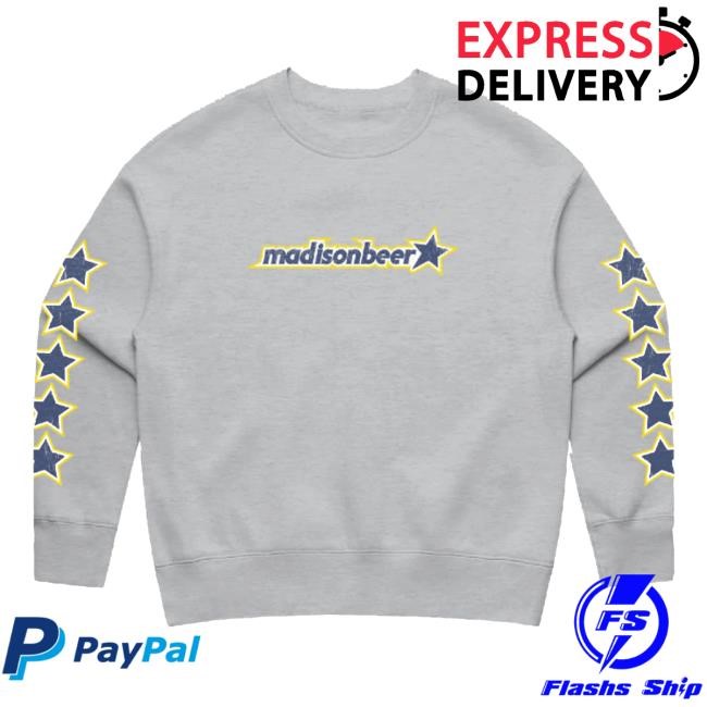 Madison Beer Official Merch Store 15 MINUTES Star Mens Sweatshirt Madison Beer Shop 15 Minutes And Make You Mine Collection