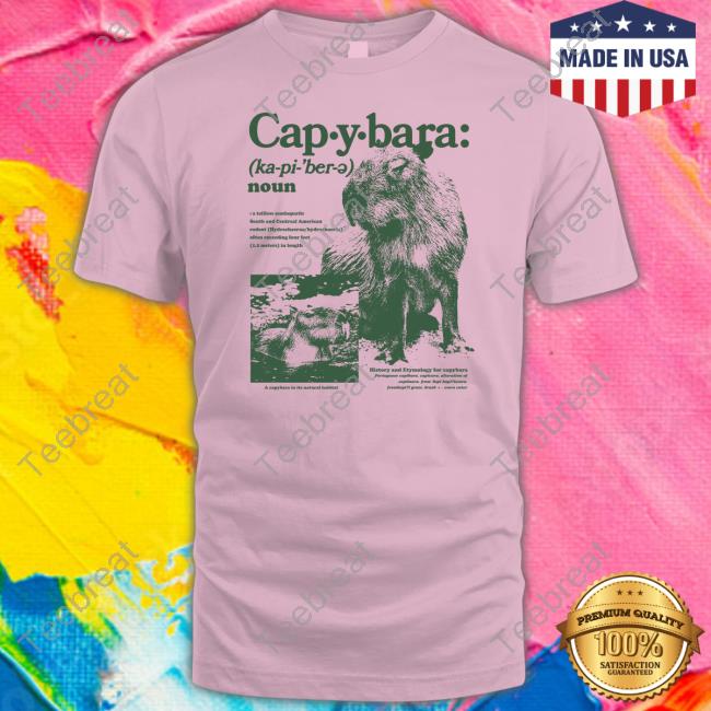Capybara Defined Limited Edition Tee Shirts Capybara Defined Shirt Capybara Man Merch