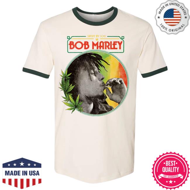 Official Bob Marley Merch Store Shop Bob Marley Natural Ringer Tshirt