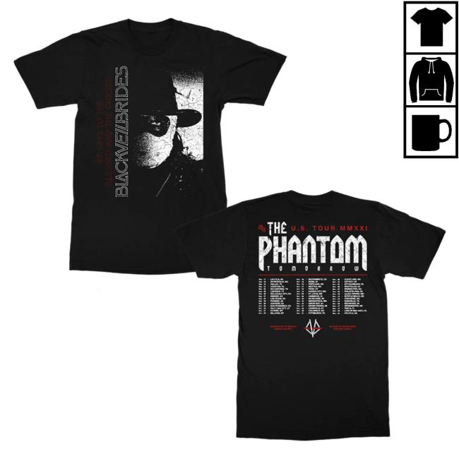 Official Black Veil Brides Merch Store Black Veil Brides The Phantom Tomorrow Tour Shirt 2024 Black Veil Brides Clothing Shop