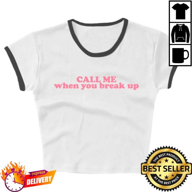 Official Selena Gomez Merch Store Shop Selena Gomez Call Me When You Break Up Baby Rib Crop Ringer Hot Shirt SelenaGomez
